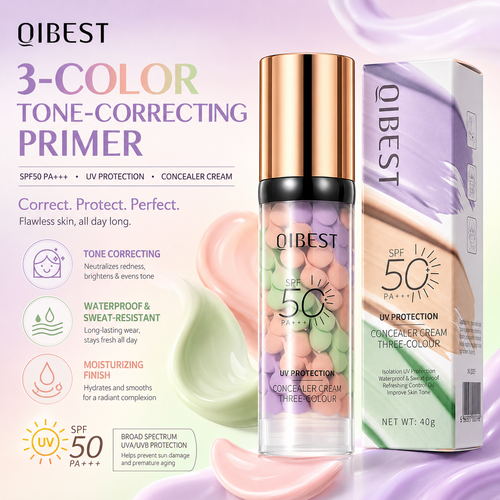 3-Color Tone-Correcting Primer