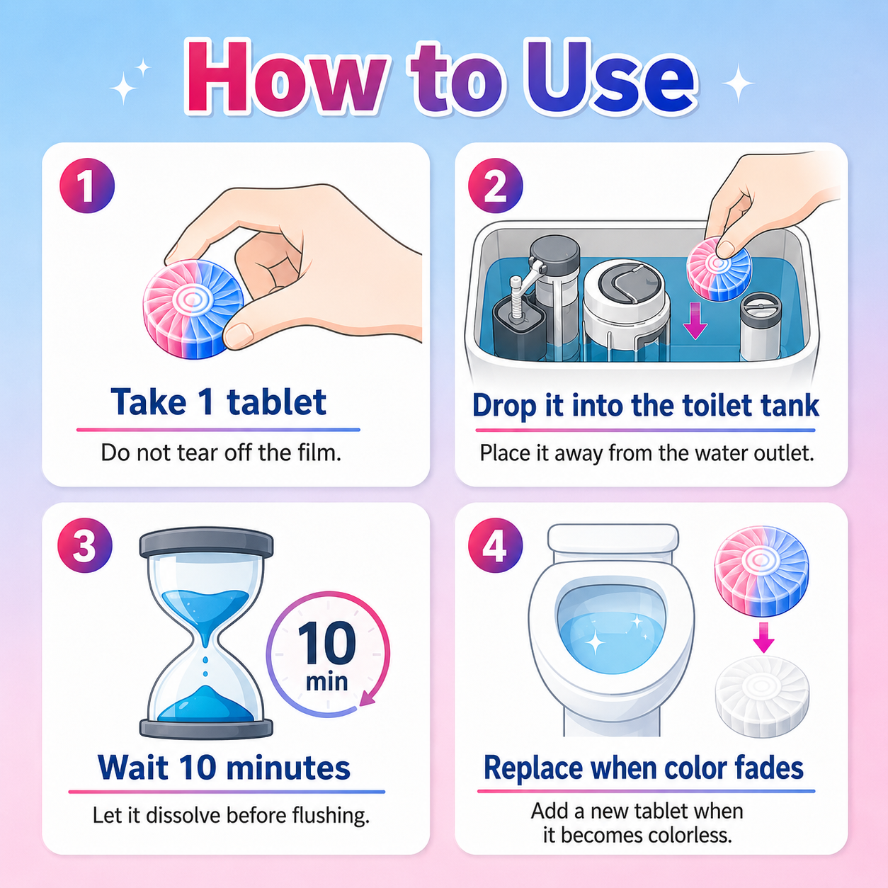 Dual-Color Toilet Bowl Cleaner