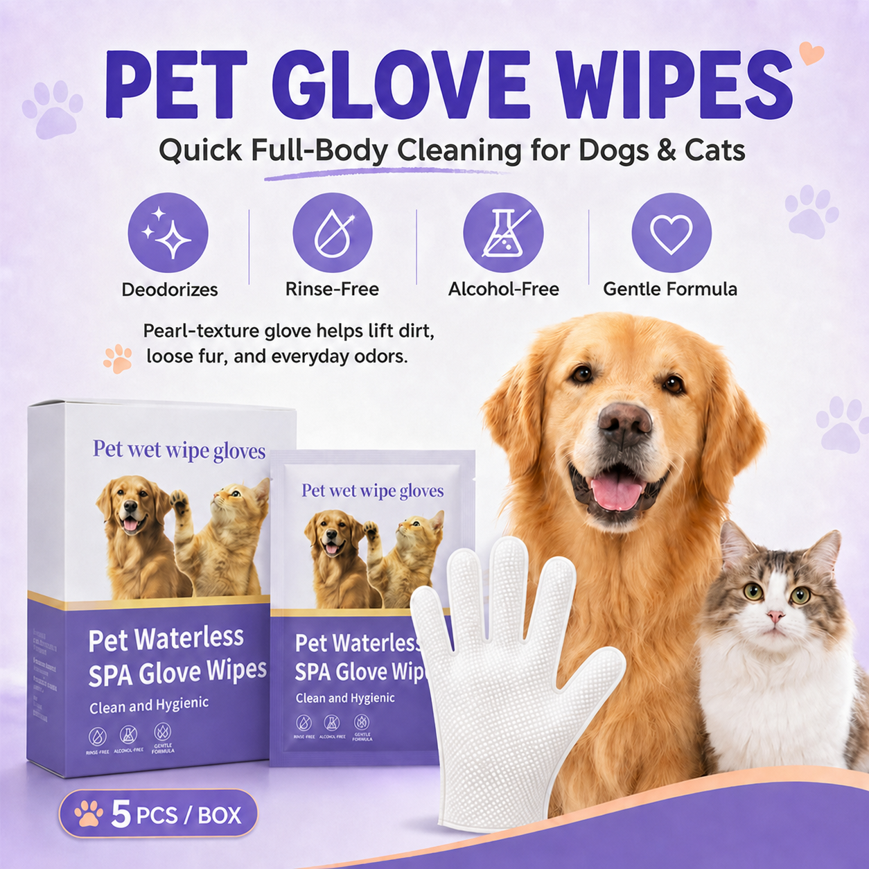 Pet Cleaning Gloves