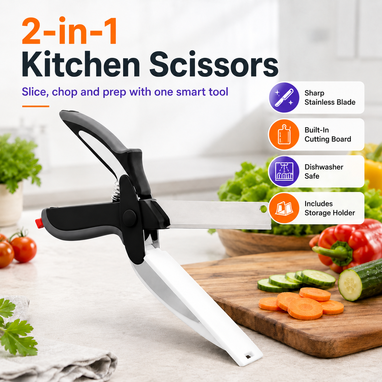 2-in-1 Kitchen Scissors