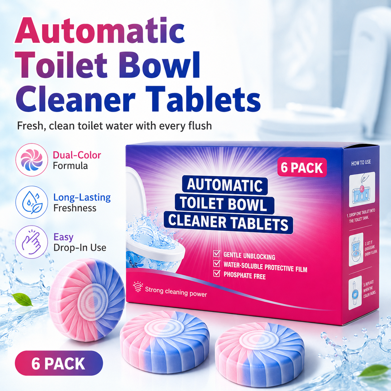 Dual-Color Toilet Bowl Cleaner