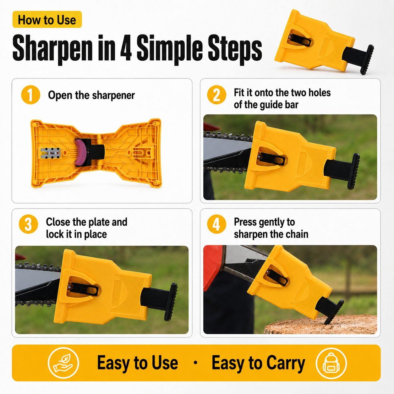 Portable Teeth Chainsaw Sharpener