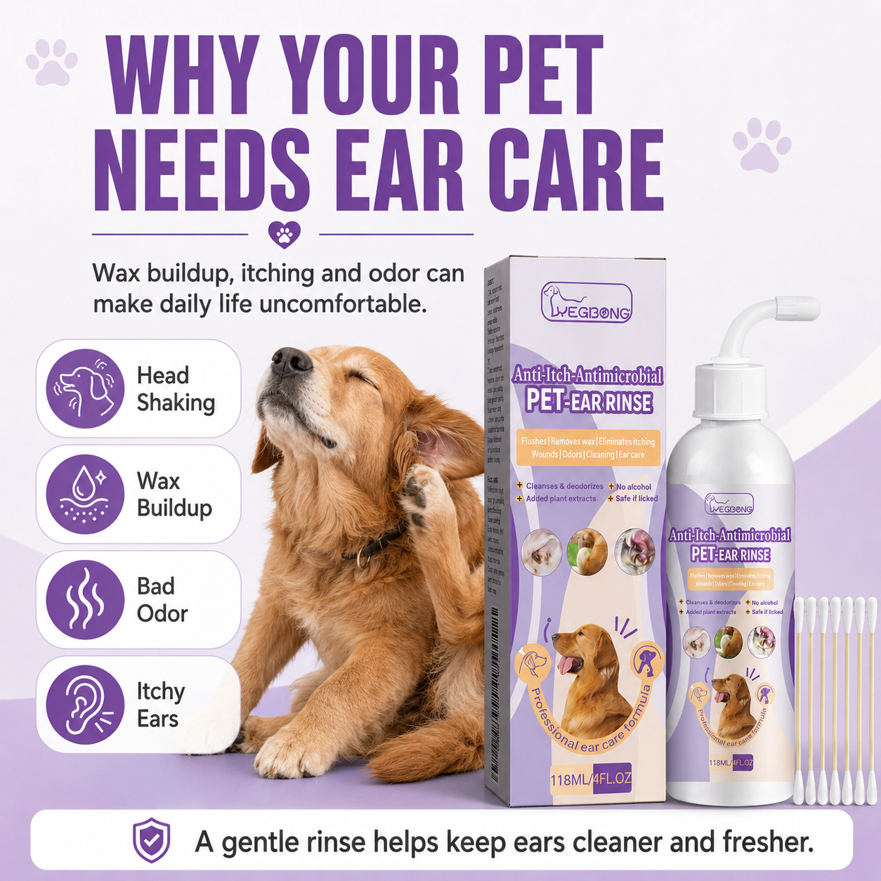 Gentle Pet Ear Wash