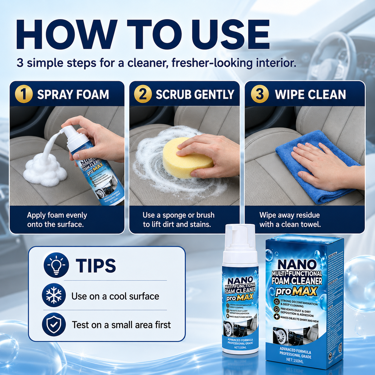 Multi-functional Foam Cleaner