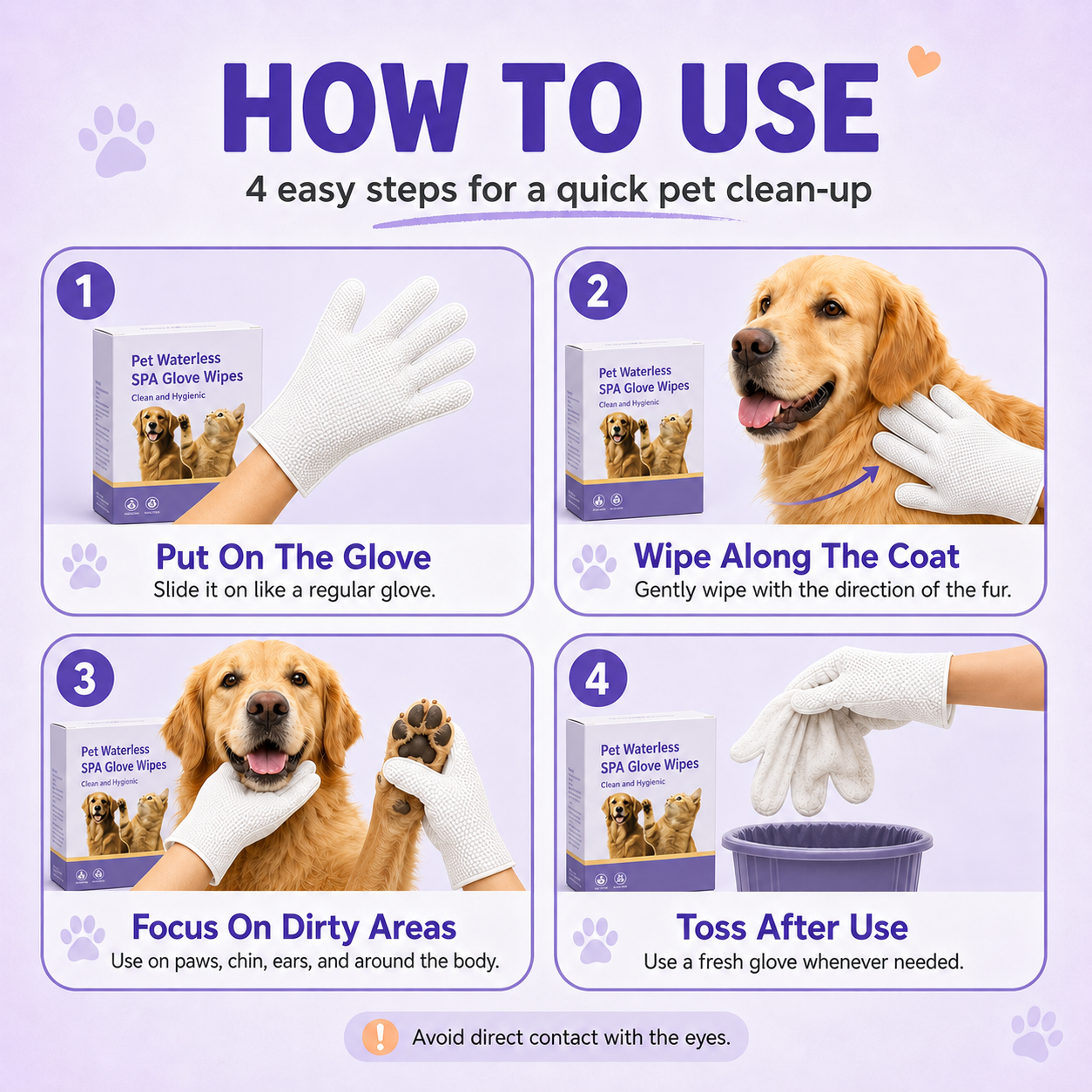 Pet Cleaning Gloves
