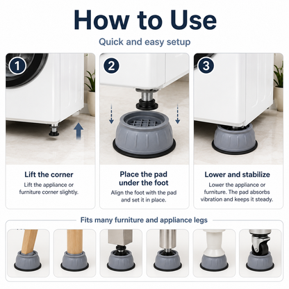 Anti-Slip Rubber Feet Base Pads