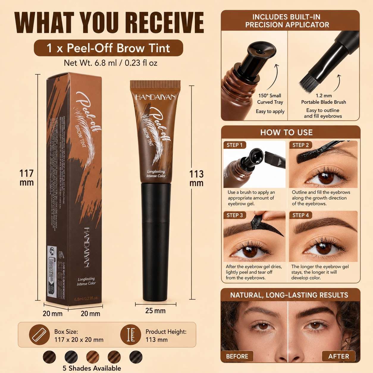 Peel-Off Brow Tint