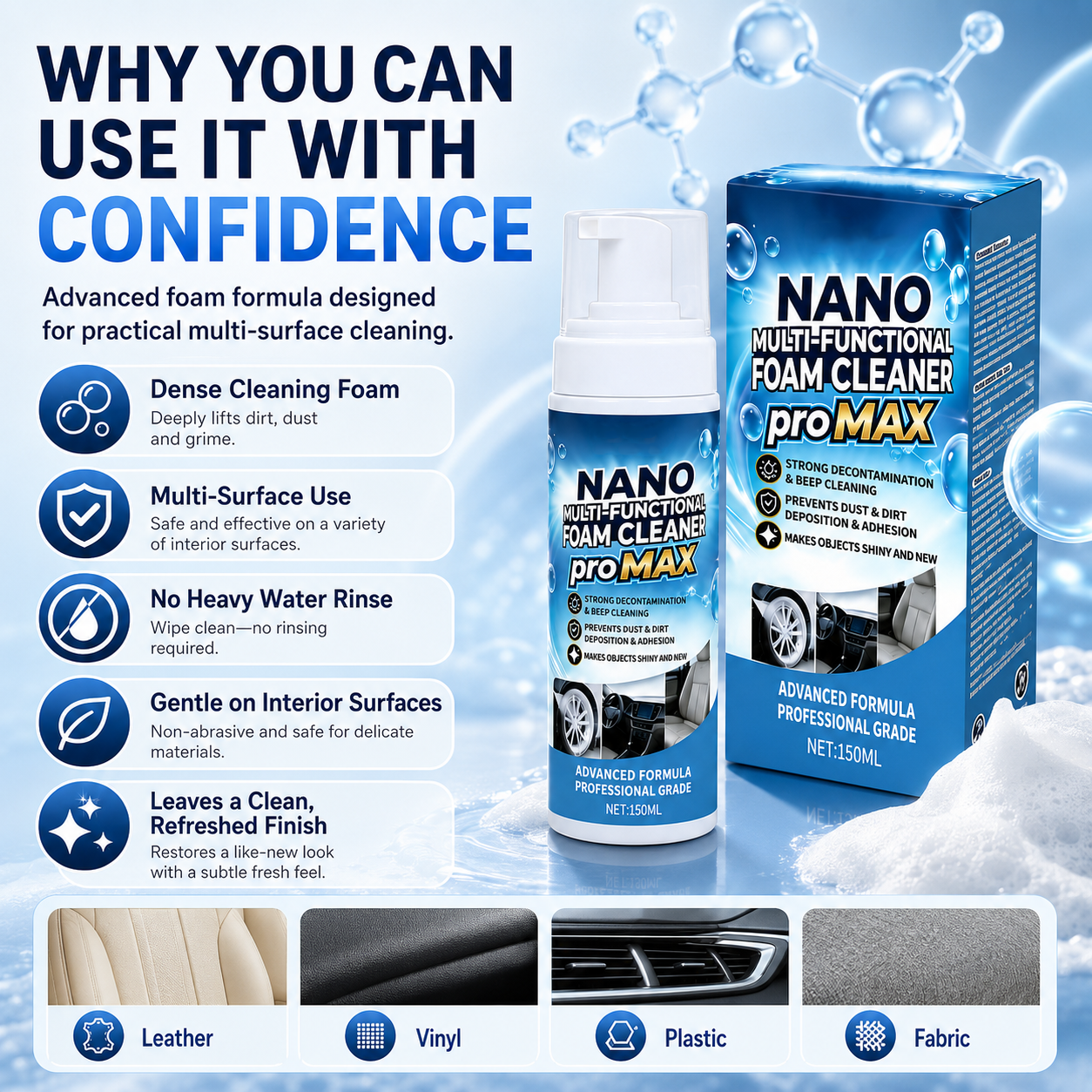 Multi-functional Foam Cleaner