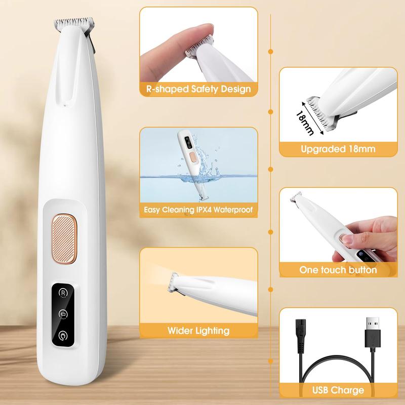 Rechargeable Pet Hair Trimmer Kit