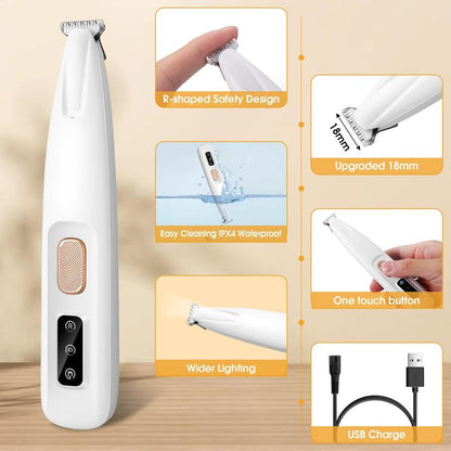 Rechargeable Pet Hair Trimmer Kit