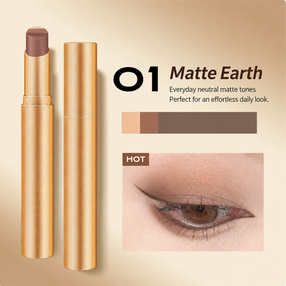 Three-color eyeshadow stick