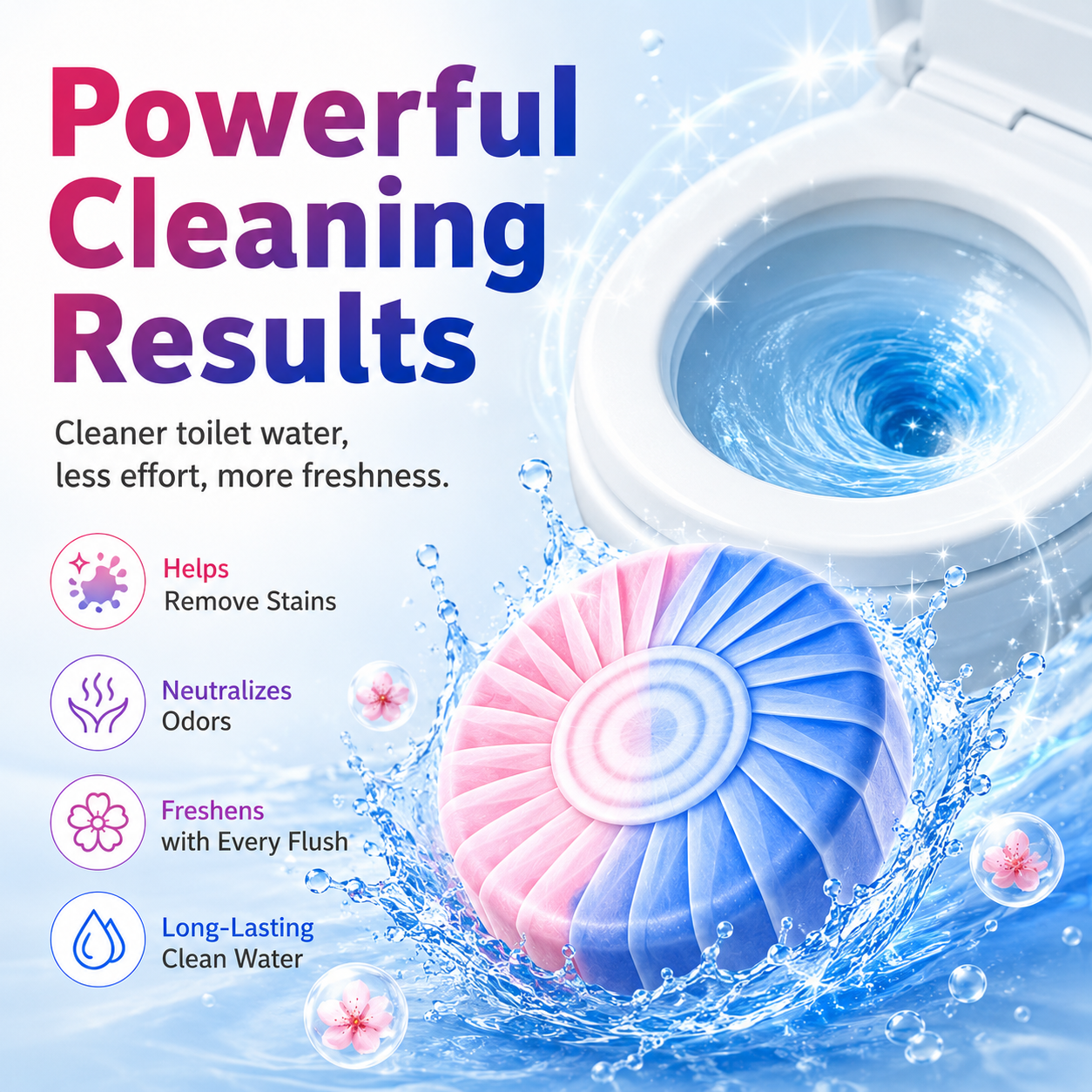 Dual-Color Toilet Bowl Cleaner
