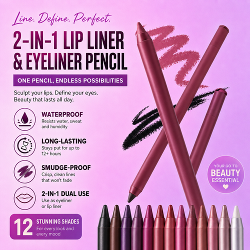 12 Color Eyeliner Pencil