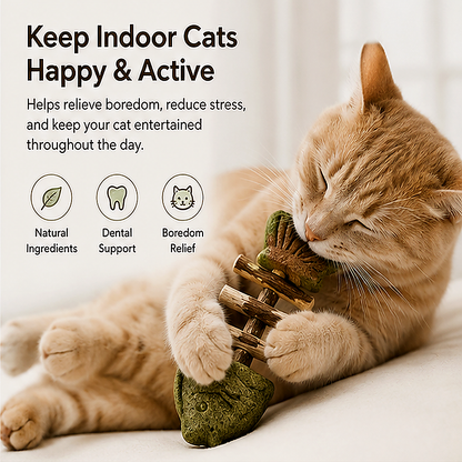 Natural Catnip & Silvervine Chew Toy