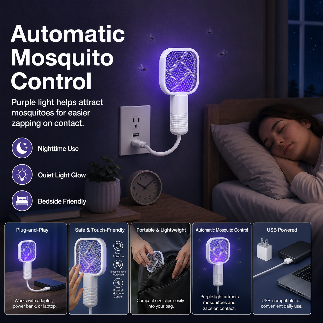Mini Portable Mosquito Zapper