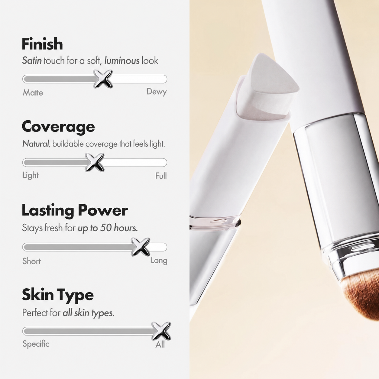 Color-Changing Foundation Stick