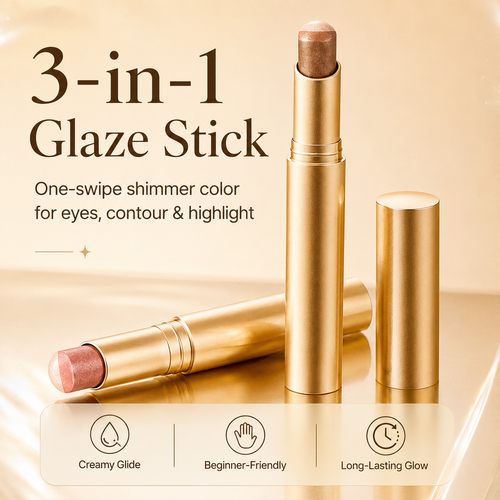 Three-color eyeshadow stick